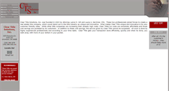 Desktop Screenshot of cleartitlesolutions.com